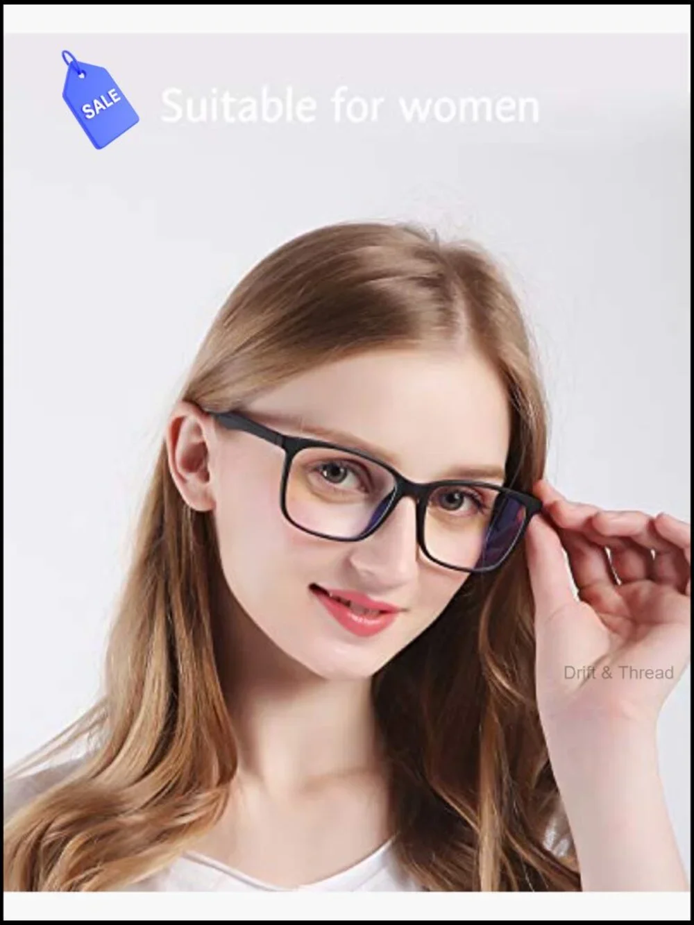 Blue Light Blocking Glasses Anti Eyestrain Lightweight TR90 Frame